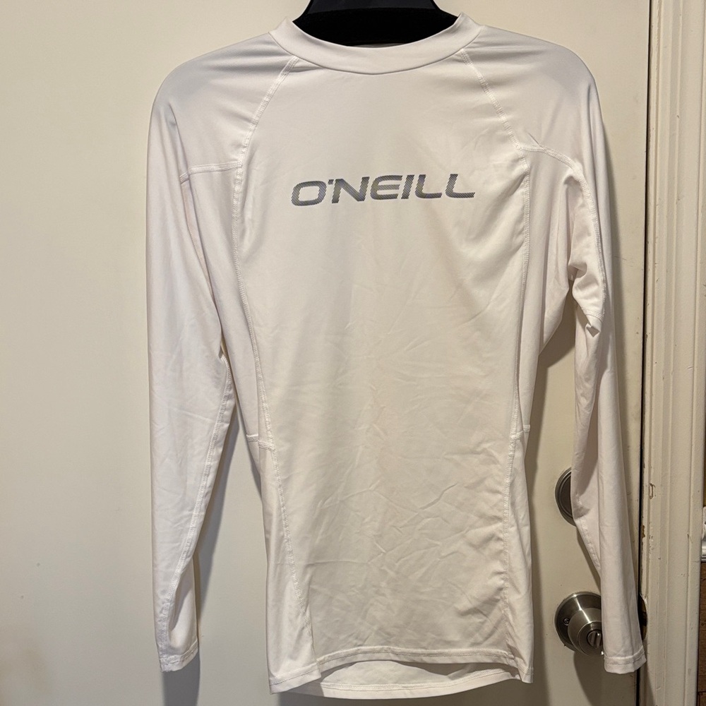 O'Neill White Long-Sleeve Performance Rash Guard